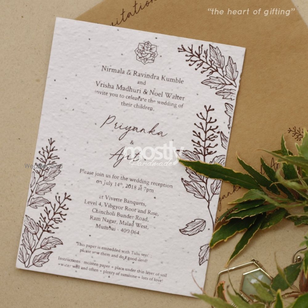 Photo From Plantable Seed Paper Invitations - By Mostly Handmade