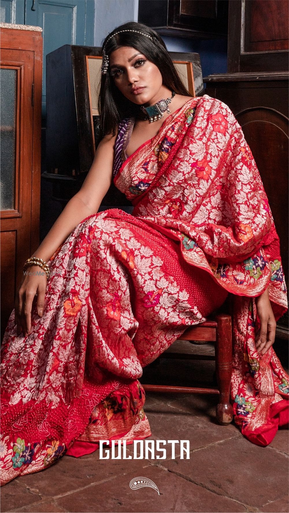 Photo From guldasta- rose flowers weaved saree - By Bandhani Creation