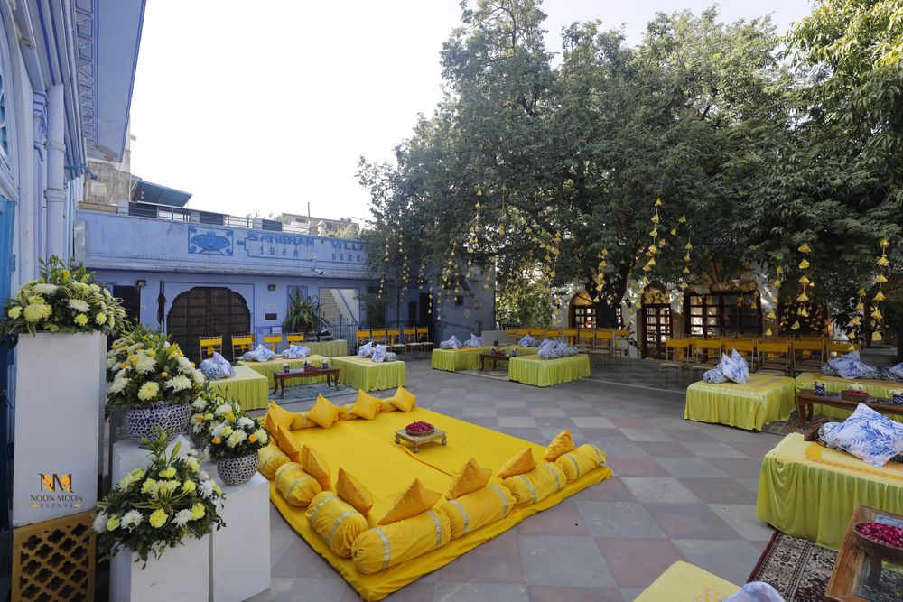 Photo From Riddhi & Ujjval Haldi at Diggi Palace - By Noon Moon Events
