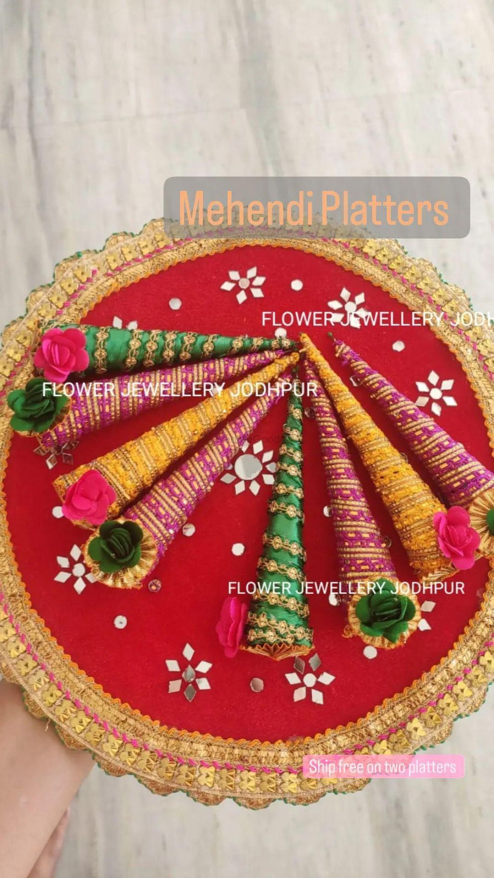 Photo From Mehendi Platter - By Flower Jewellery Jodhpur