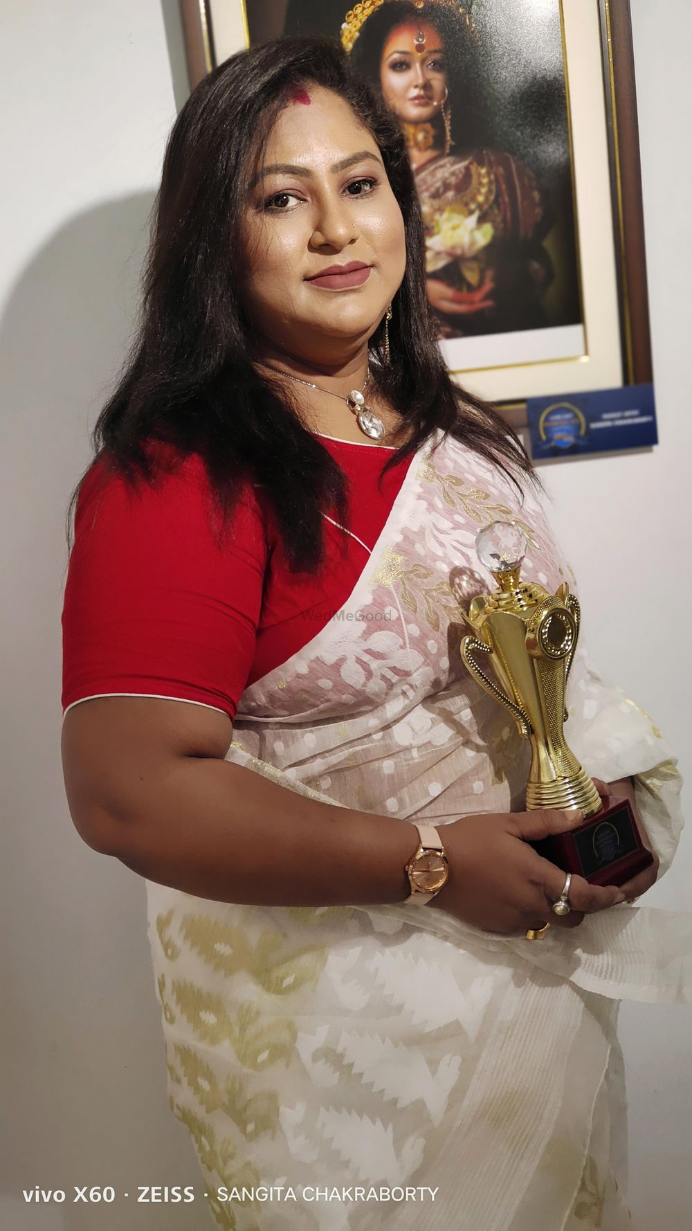 Photo From awarded by actress PAAYEL SARKAR - By Sangita Chakraborty Makeup Artistry