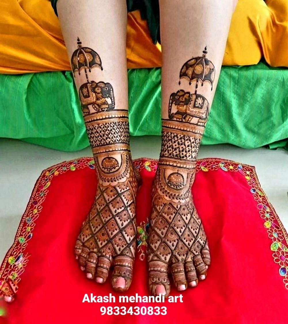 Photo From Latest Feet Design - By Akash Mehandi Artist