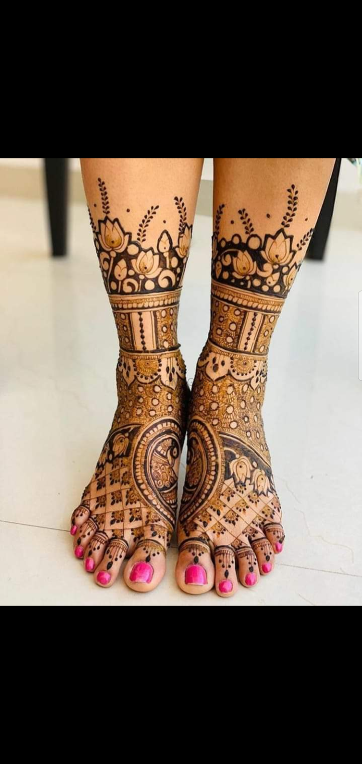 Photo From Latest Feet Design - By Akash Mehandi Artist