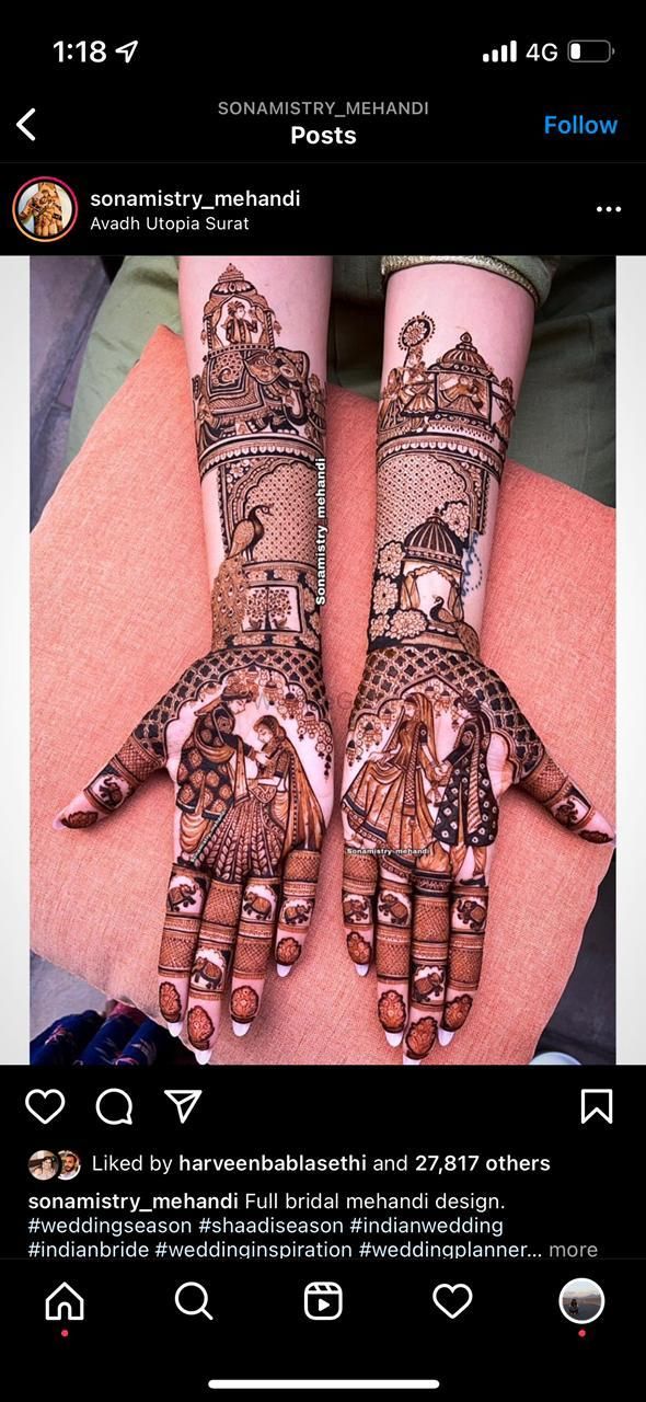 Photo From new bridal design - By Unnati Mehandi Art