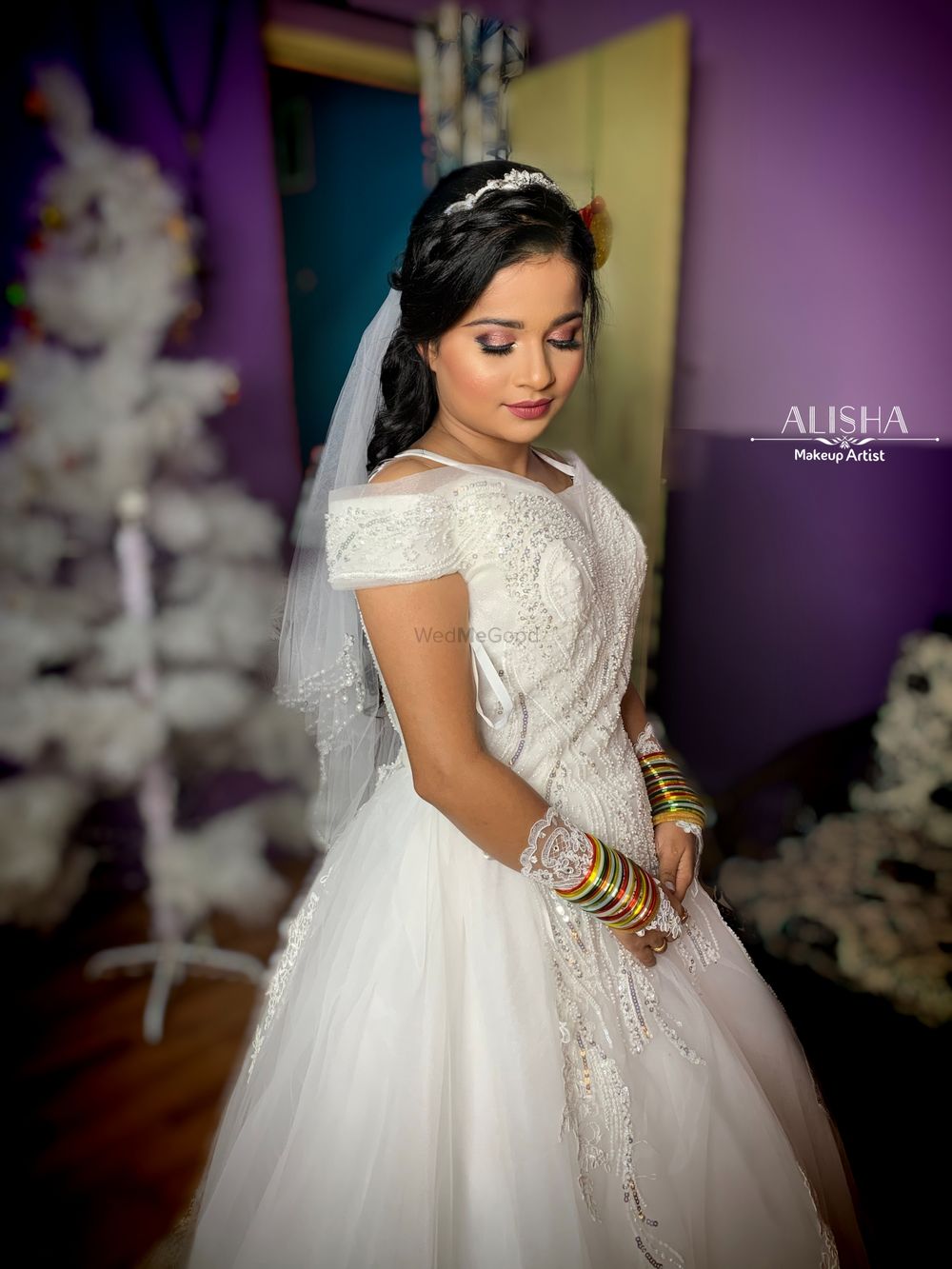 Photo From Christan Bridal look - By Alisha Makeup Artist & Hairstylist