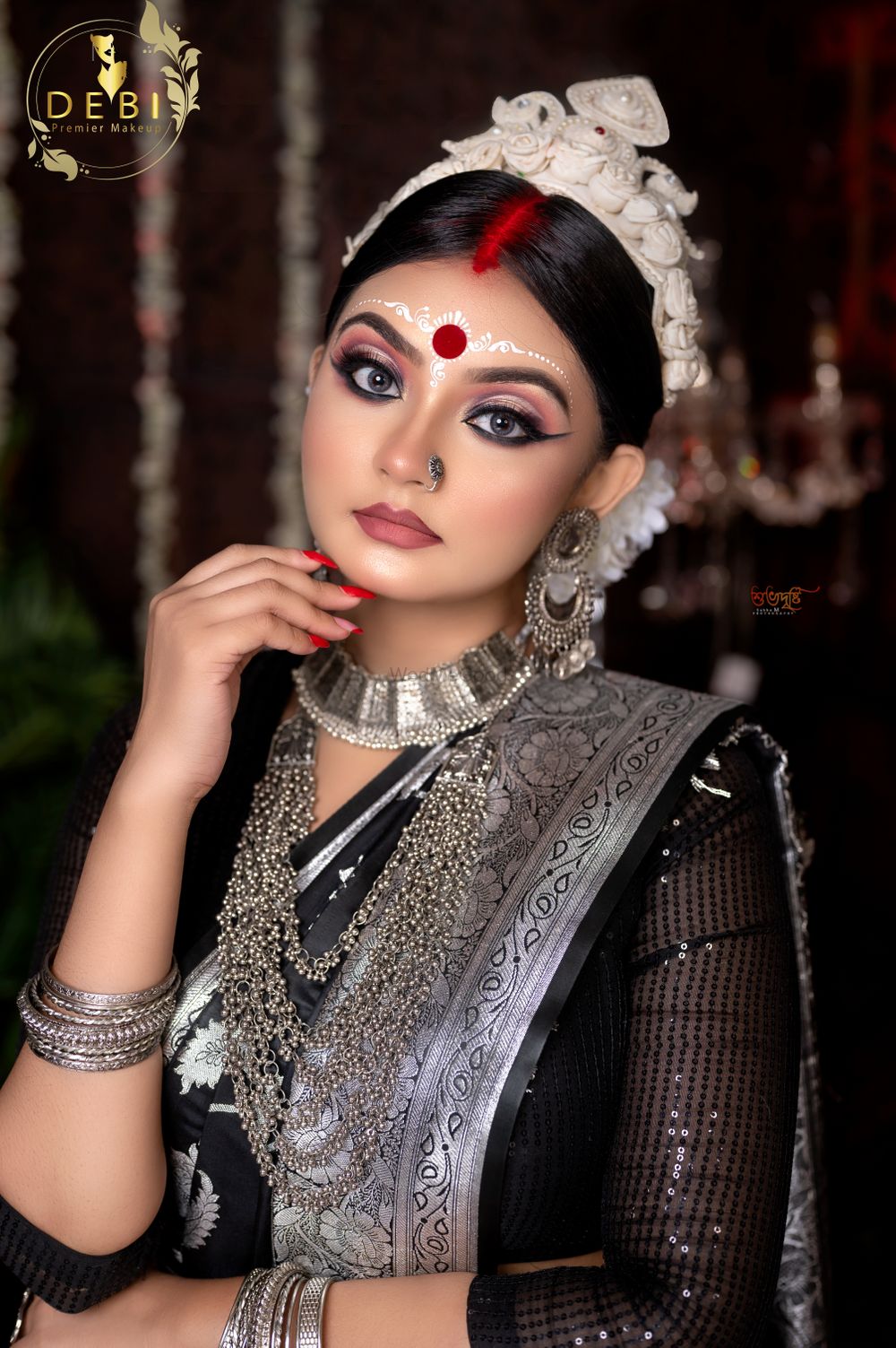 Photo From Black Saree bridal makeup - By Debi's Premier Makeup
