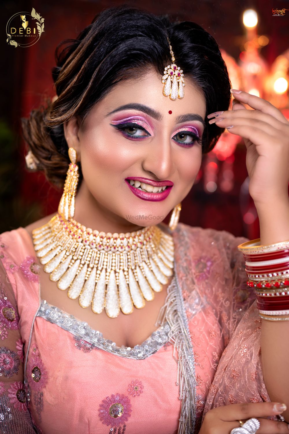 Photo From Satashi Gorgeous Reception Bride in Pink - By Debi's Premier Makeup