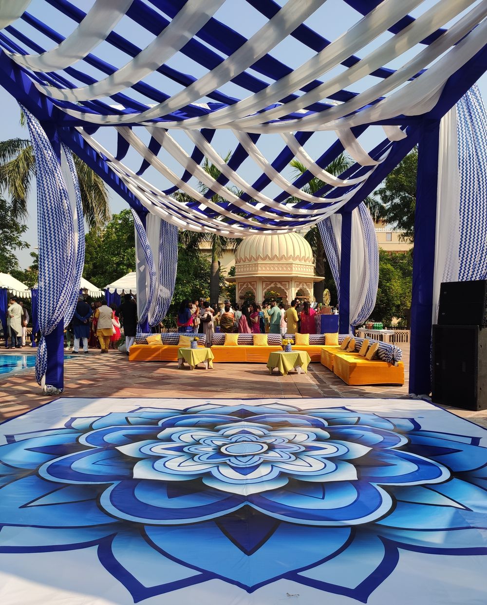 Photo From Chhavi Sanchit Mehendi Blue Pottery Theme - By Balaji Events
