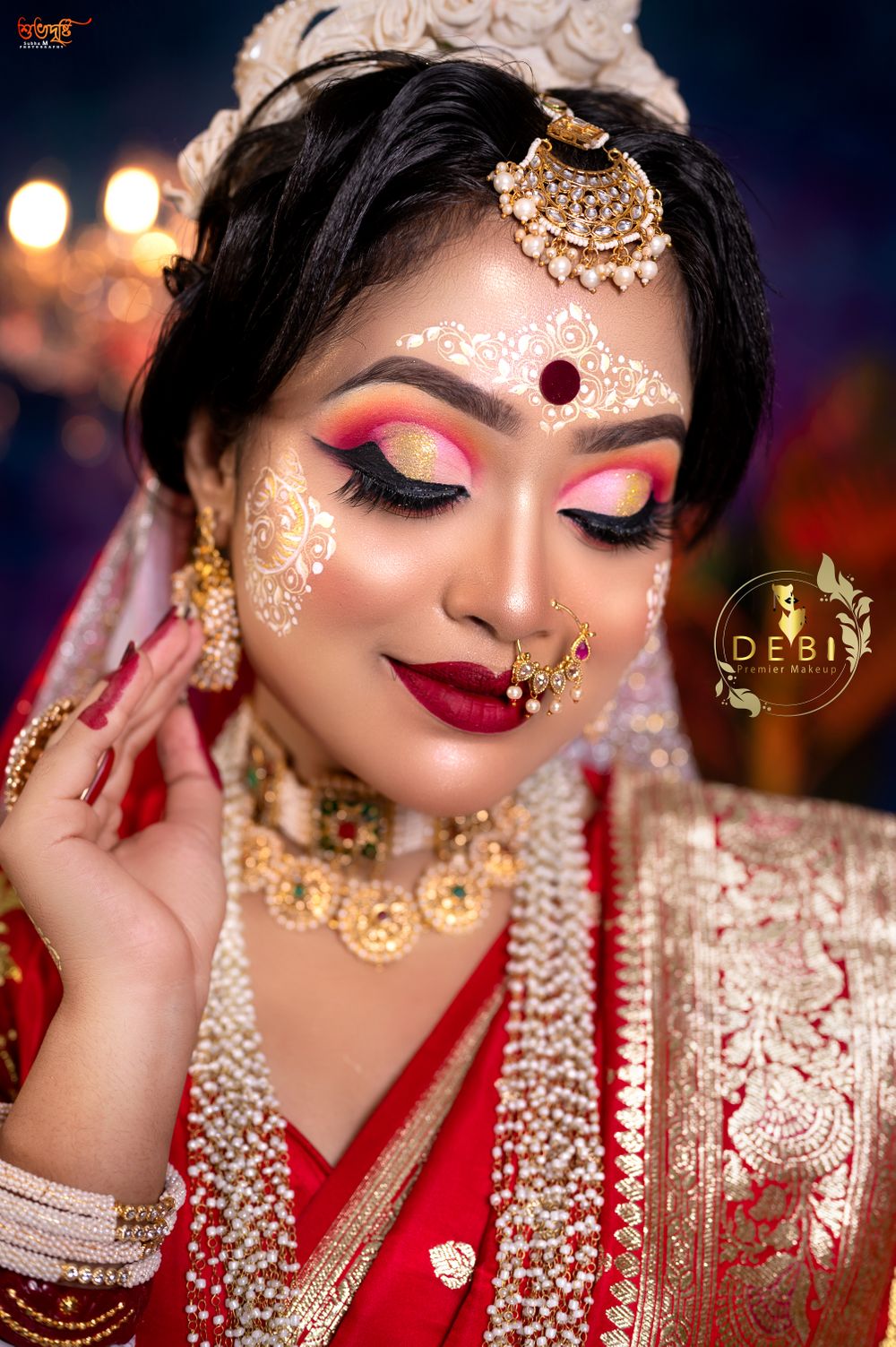 Photo From Moumita's ultra sweet bridal makeup - By Debi's Premier Makeup