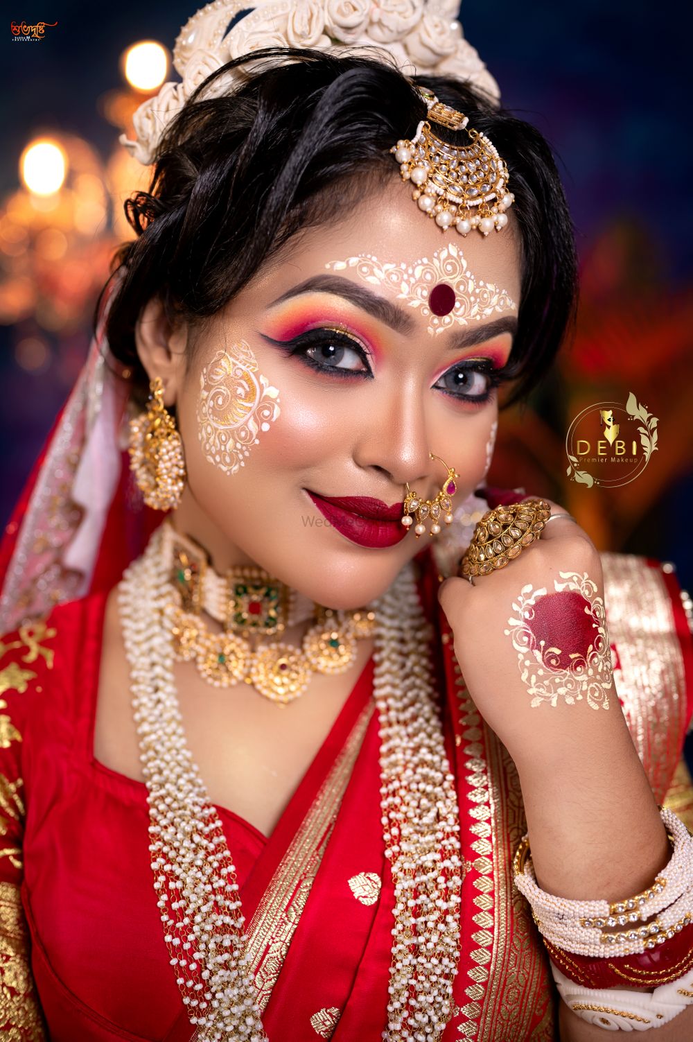 Photo From Moumita's ultra sweet bridal makeup - By Debi's Premier Makeup