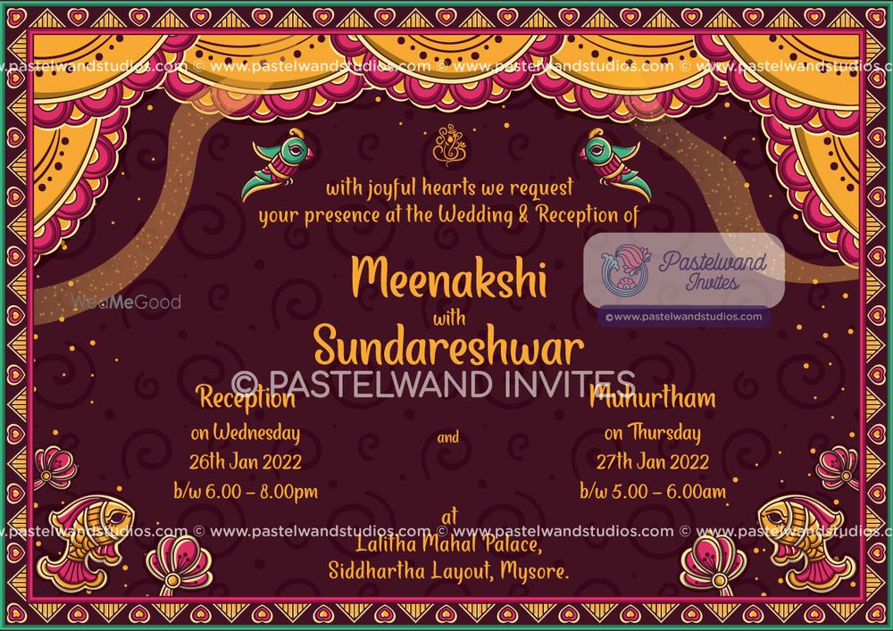 Photo From The Madurai Wedding - Madhubani or Mithila Painting Style Wedding Invitation - By Pastelwand Invites