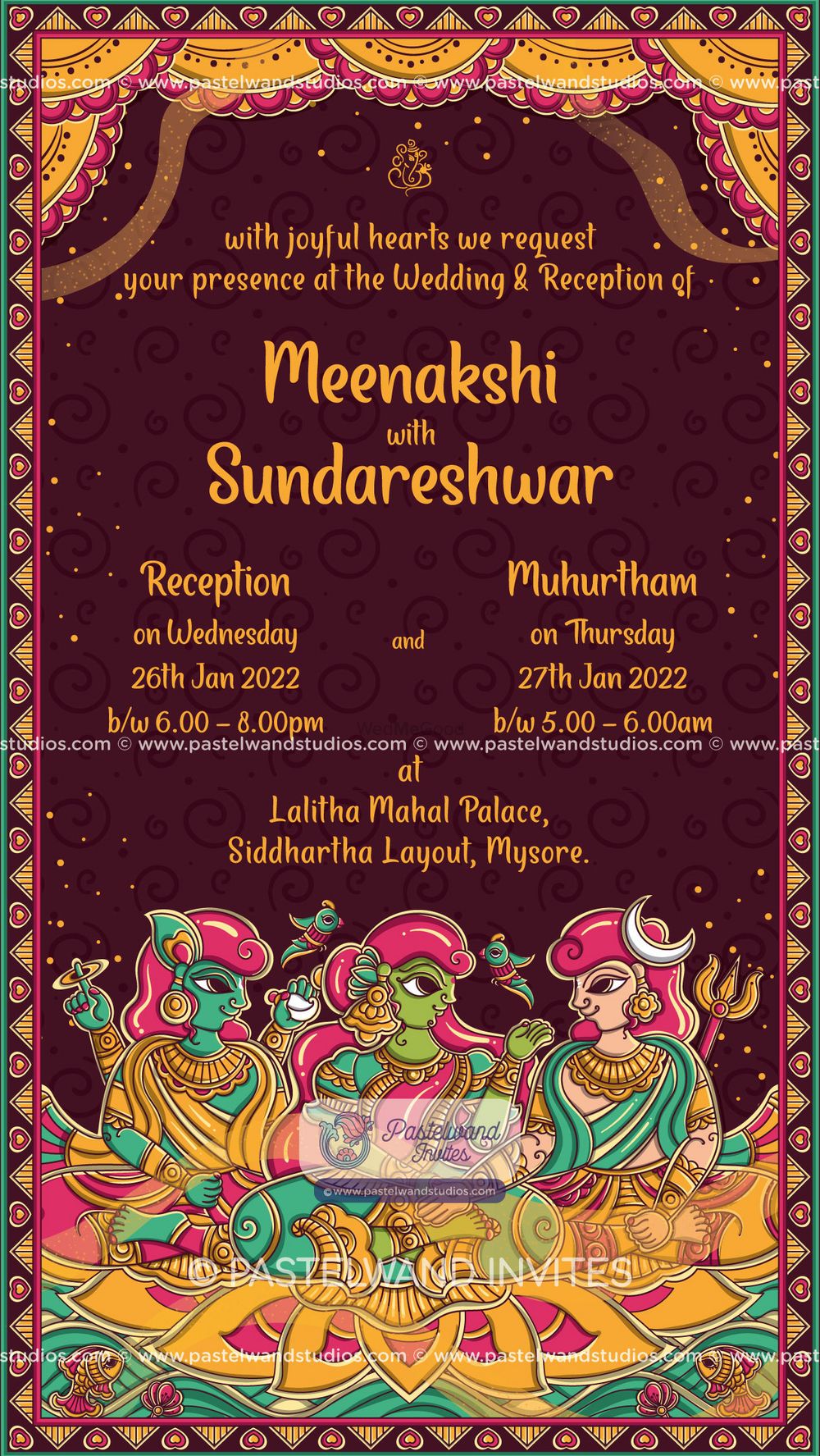 Photo From The Madurai Wedding - Madhubani or Mithila Painting Style Wedding Invitation - By Pastelwand Invites