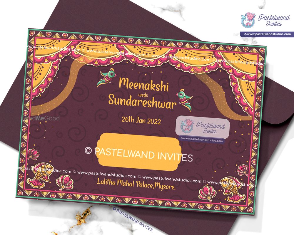 Photo From The Madurai Wedding - Madhubani or Mithila Painting Style Wedding Invitation - By Pastelwand Invites