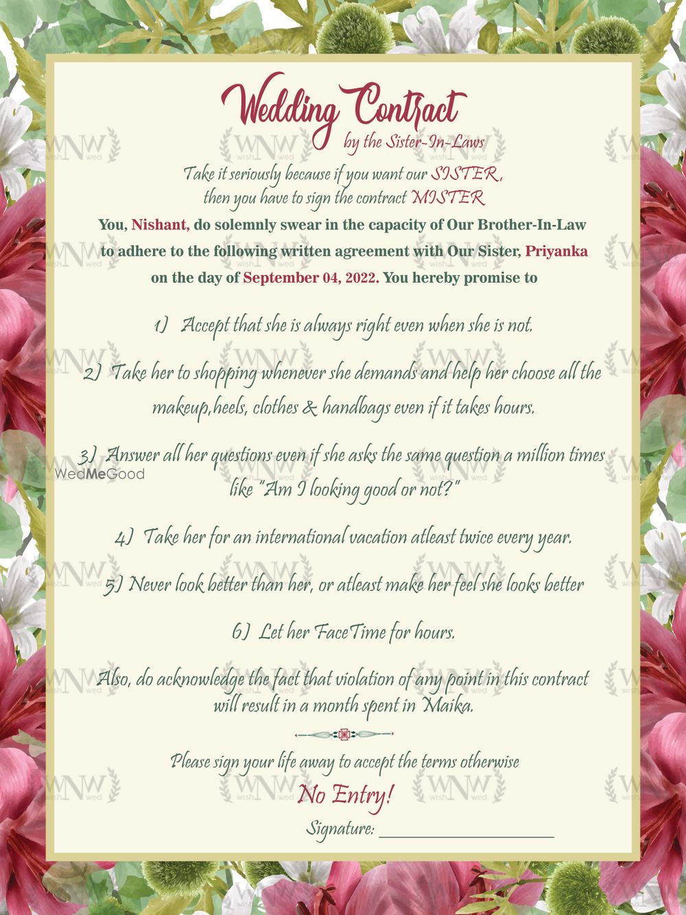 Photo From Wedding Contracts - By Wish N Wed Invites