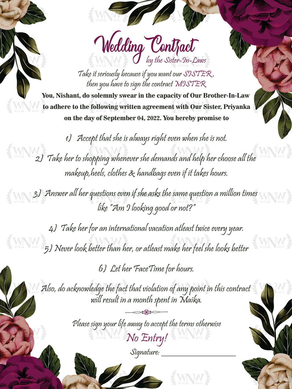Photo From Wedding Contracts - By Wish N Wed Invites