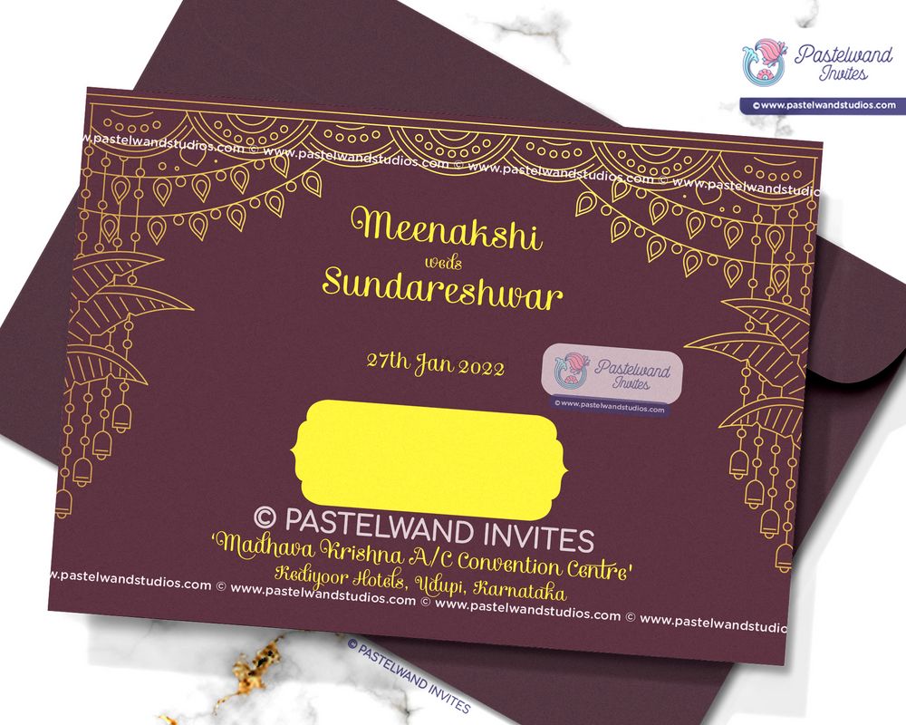 Photo From The Madurai Wedding - Grandeur Gold Foil Wedding Invite - By Pastelwand Invites