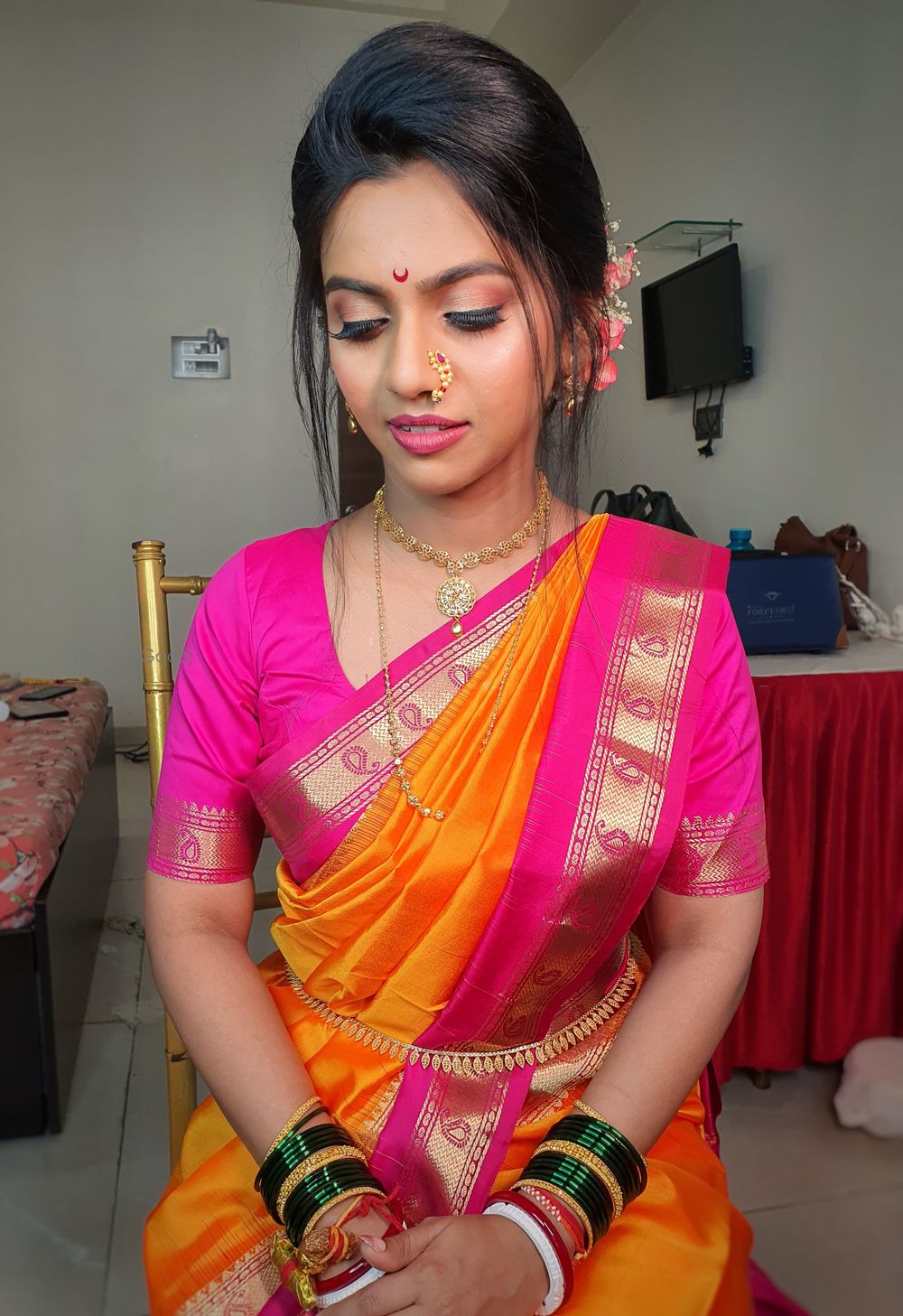 Photo From Shraa Bengali & Maharashtrian Look - By Wow - Makeup Artist Reena