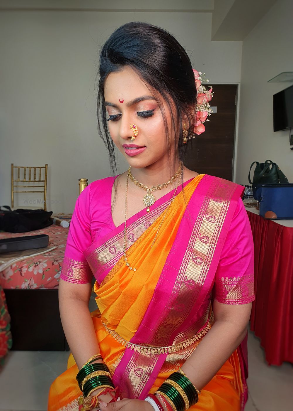 Photo From Shraa Bengali & Maharashtrian Look - By Wow - Makeup Artist Reena