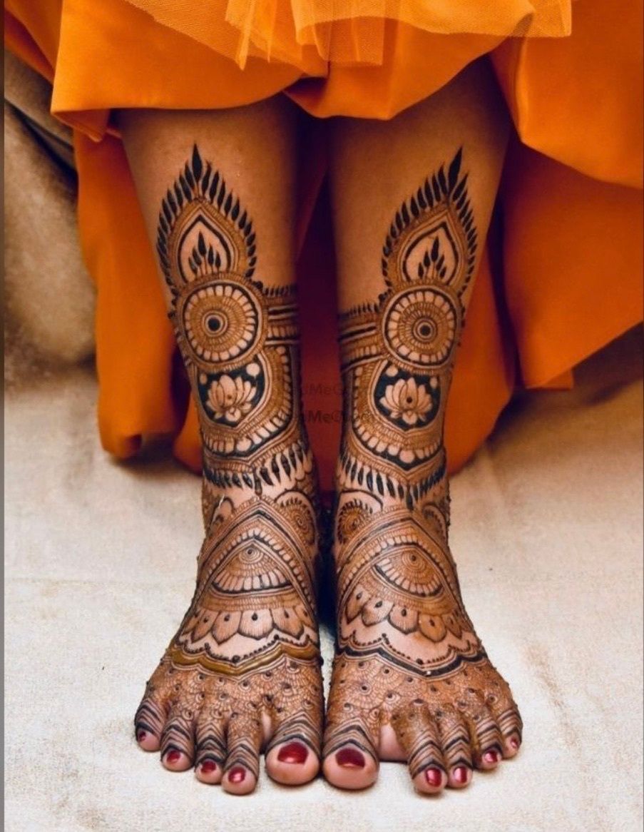 Photo From Latest Feet Design  - By Kartik Mehndi Art