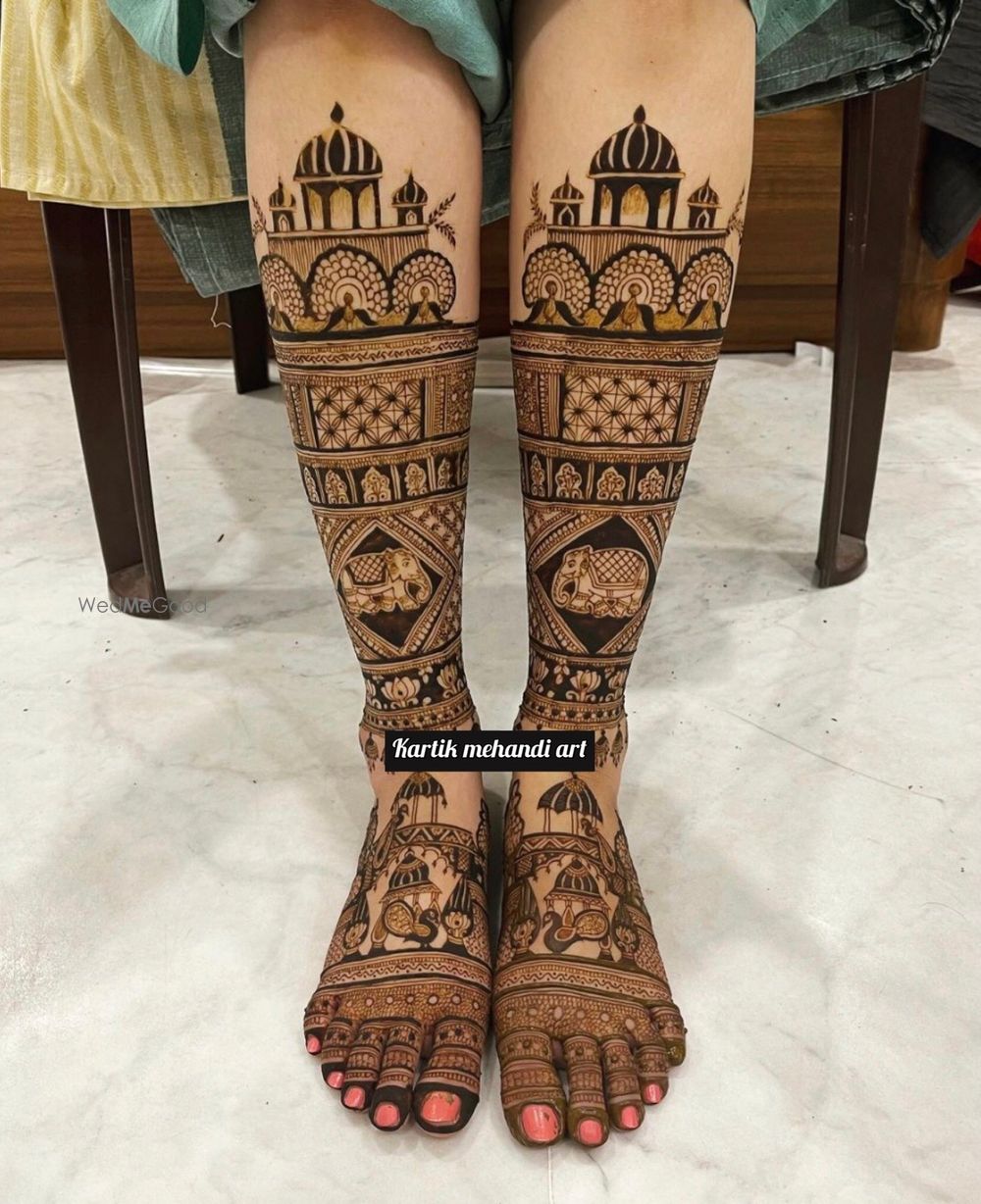 Photo From Latest Feet Design  - By Kartik Mehndi Art