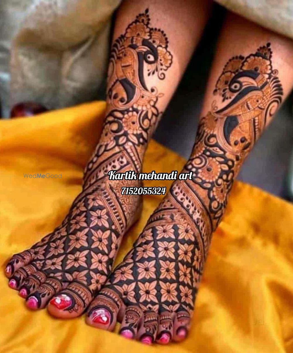 Photo From Latest Feet Design  - By Kartik Mehndi Art