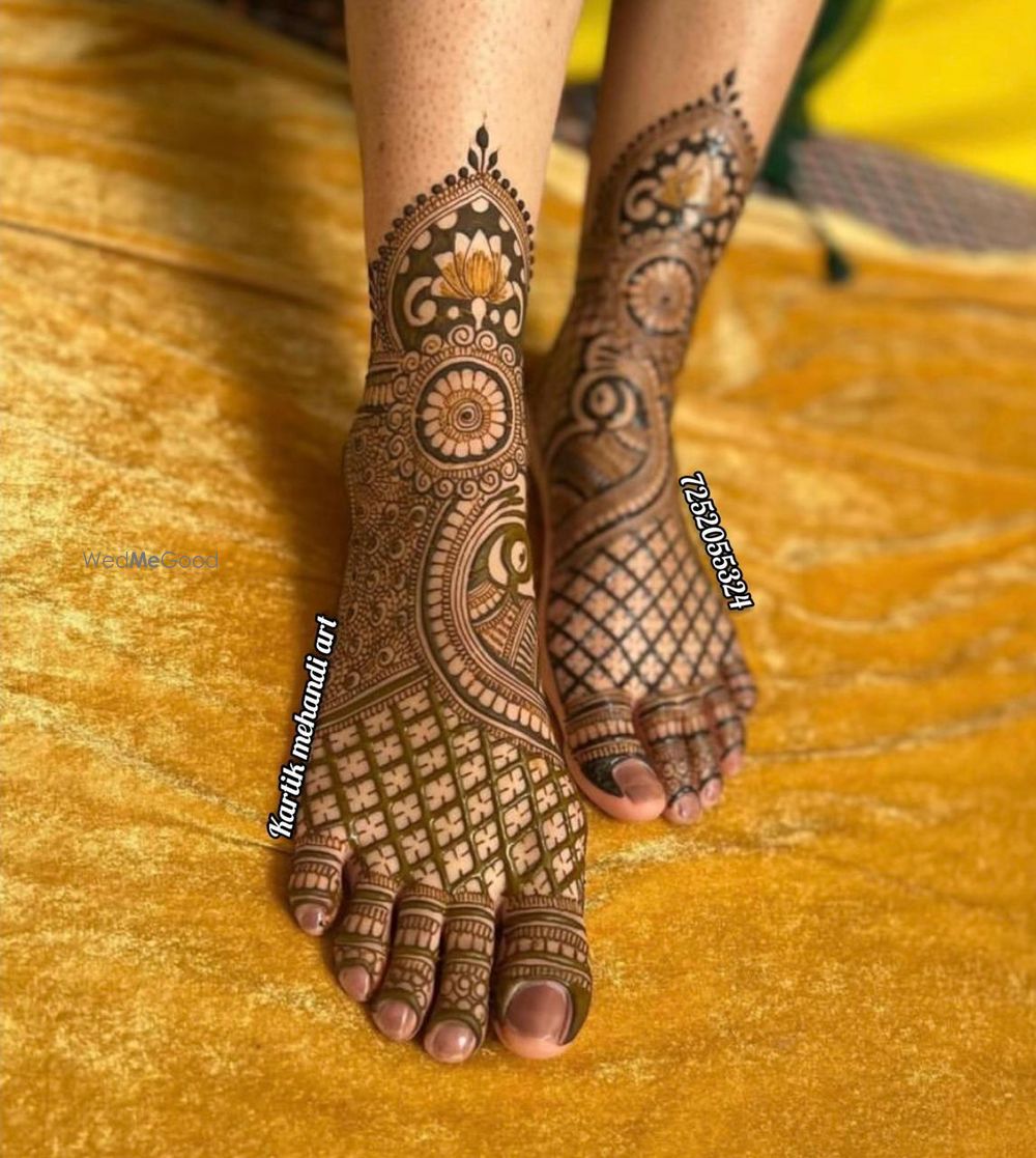 Photo From Latest Feet Design  - By Kartik Mehndi Art