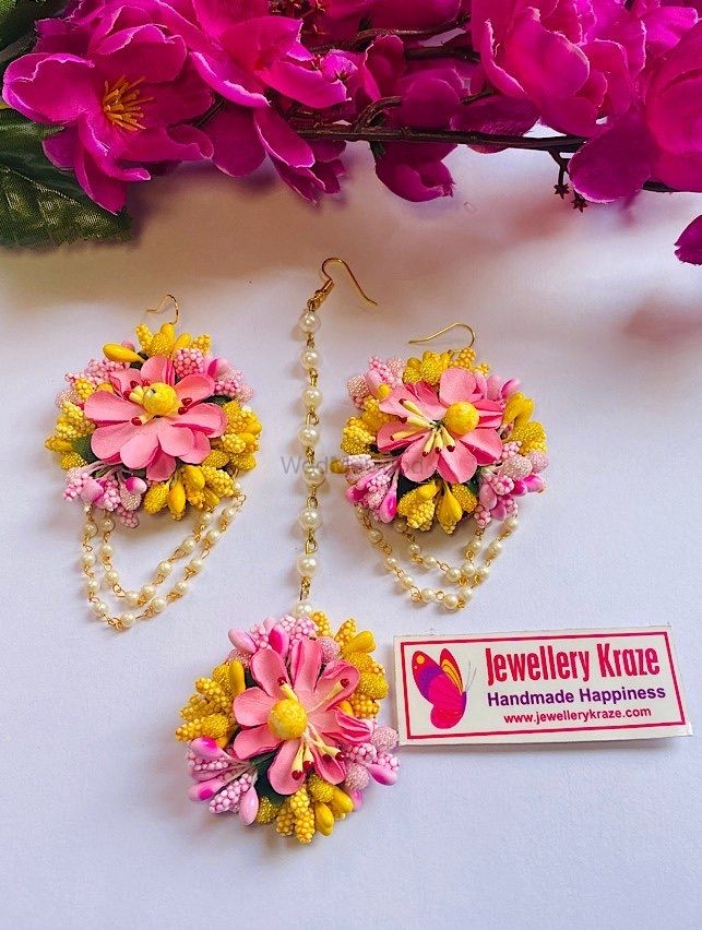 Photo From Floral Earings Tikka Sets - By Jewellery Kraze