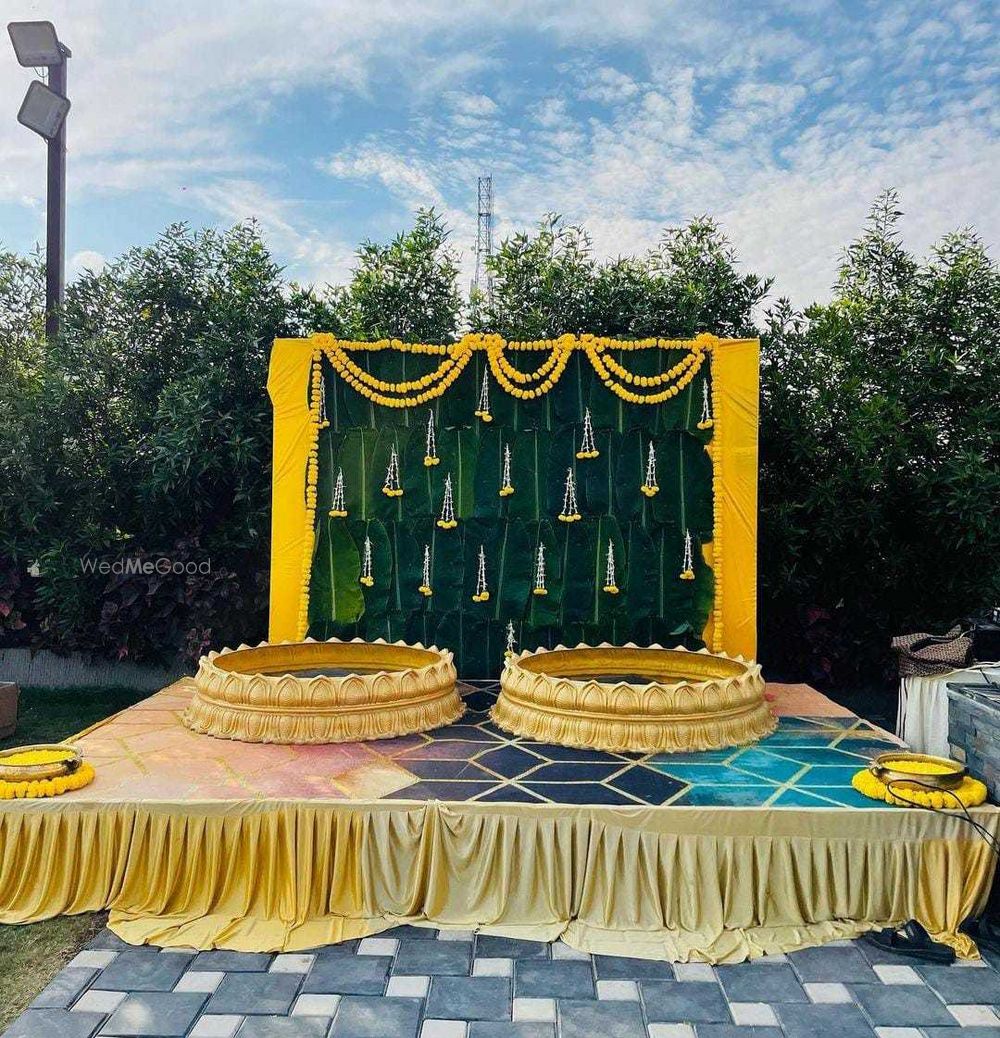 Photo From haldi them set - By Morya Events