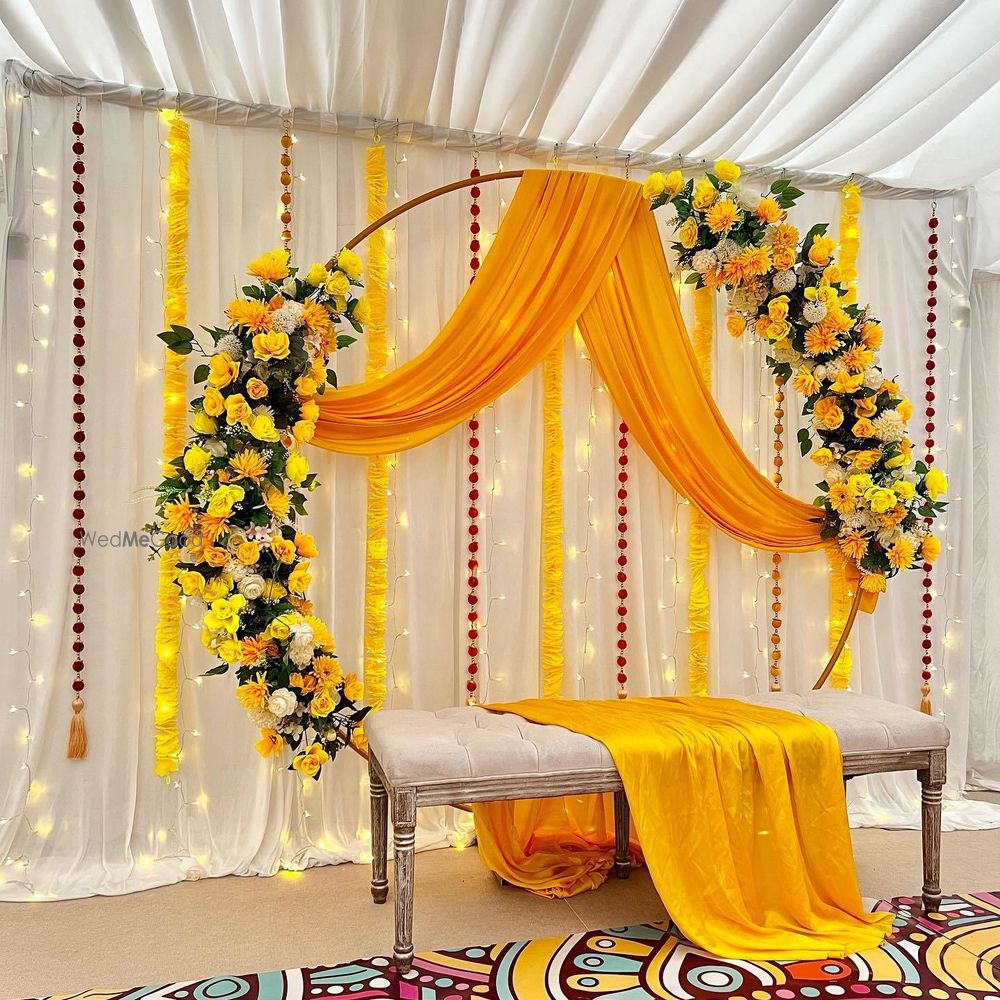 Photo From haldi them set - By Morya Events