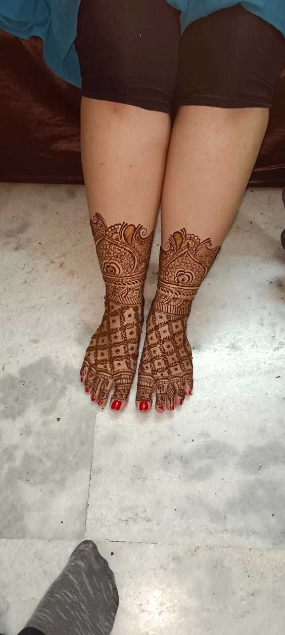 Photo From Leg Mehandi Design - By Balaji Mehandi Art