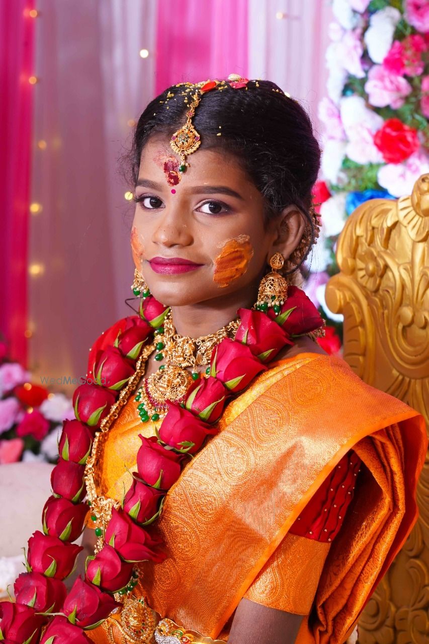 Photo From Harshitha's Half saree function day - By Bridal Makeup by Sharmilaa