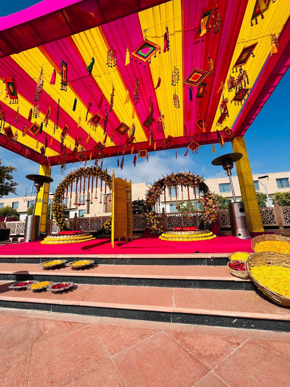 Photo From Itc welcome pool side garden mehndi  - By New Rankawat Tent House