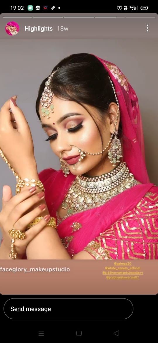 Photo From Bride gehna  - By Face Glory Makeup Studio