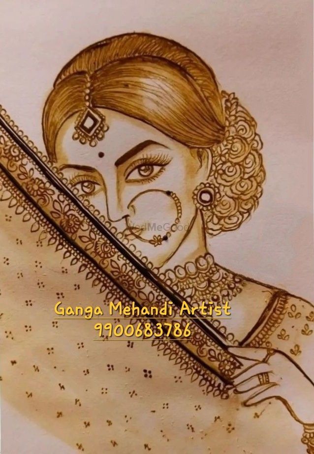 Photo From Dulha Dulhan Face Design's, In Bridals - By Ganga Mehandi Artist