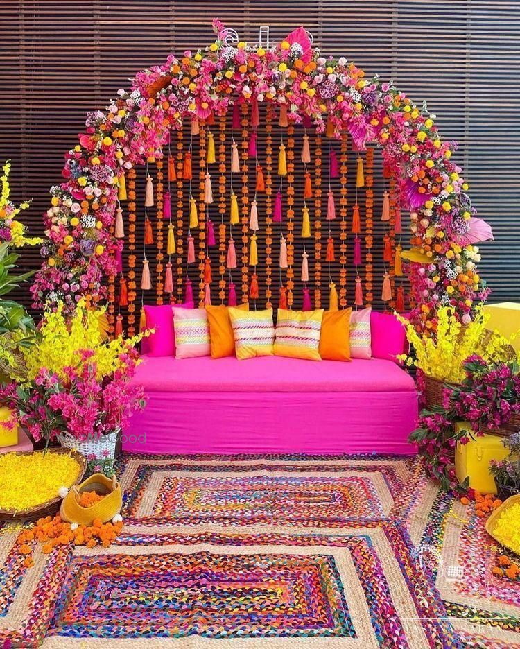 Photo From Haldi/Mehdi - By The Mesmerizing Floral Planet