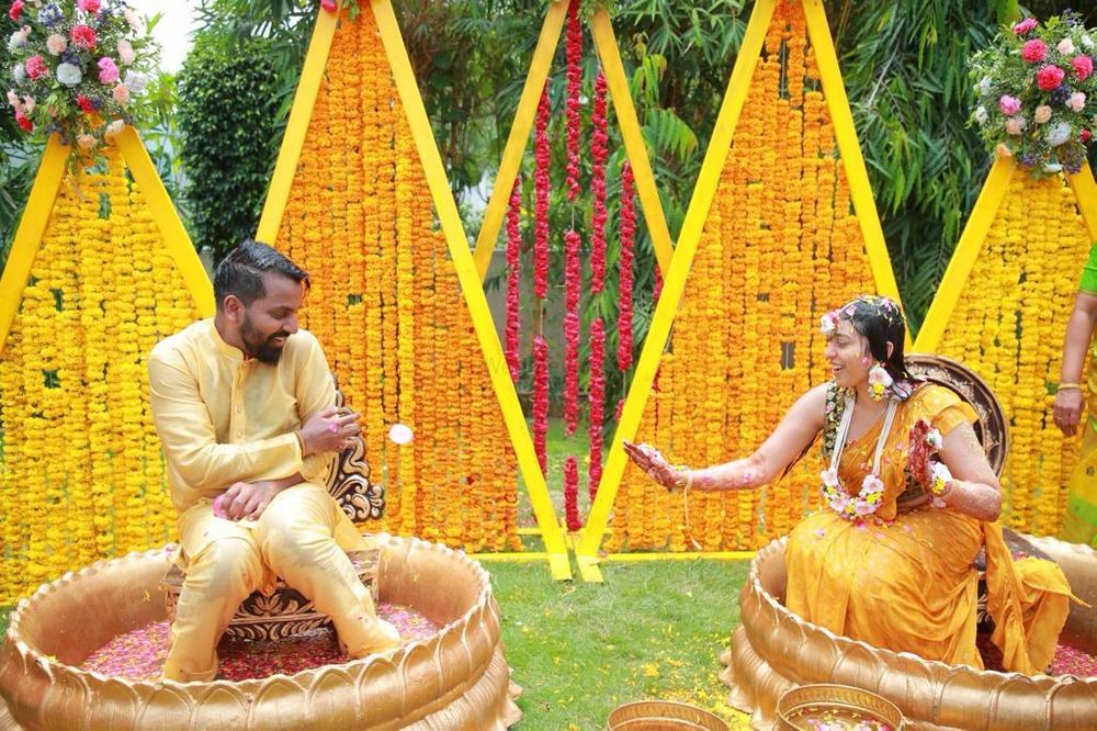 Photo From Haldi/Mehdi - By Decent Decorator