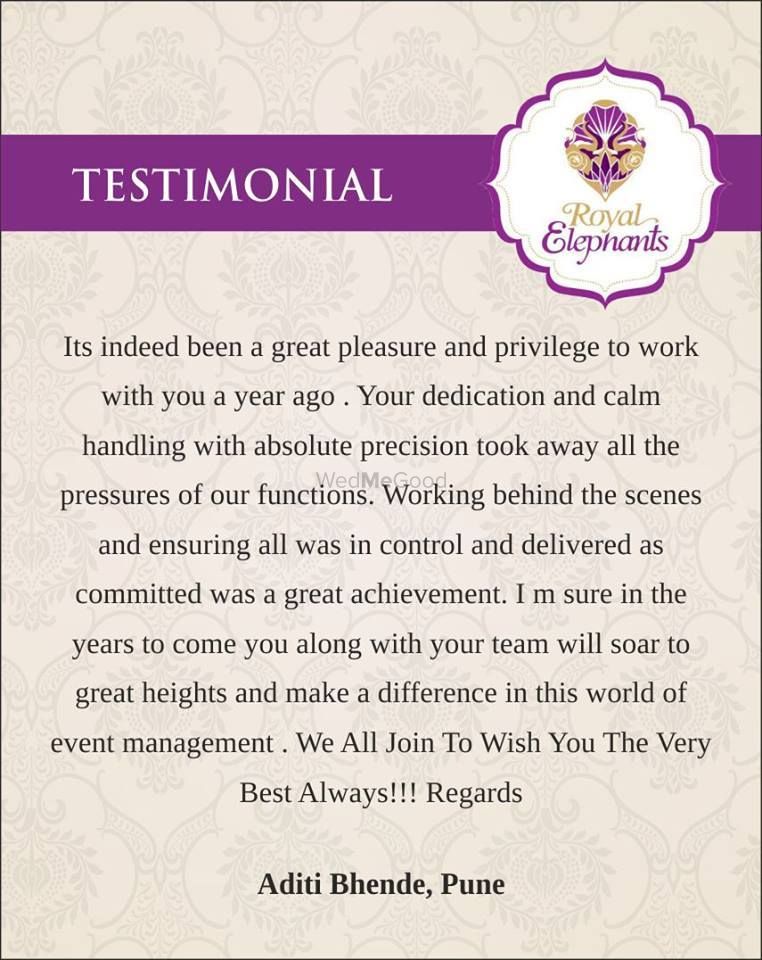 Photo From Media & Client Testimonials - By Royal Elephants