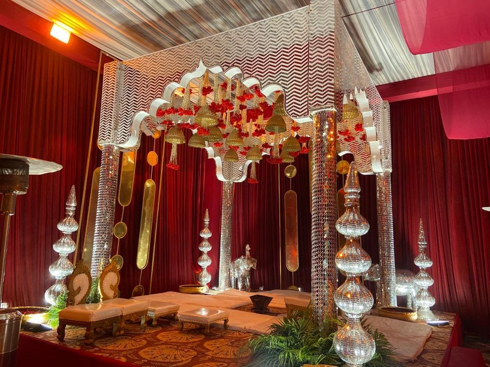 Photo From Hyatt Night Wedding Decor (Red Theme) - By Weddings N Beyond