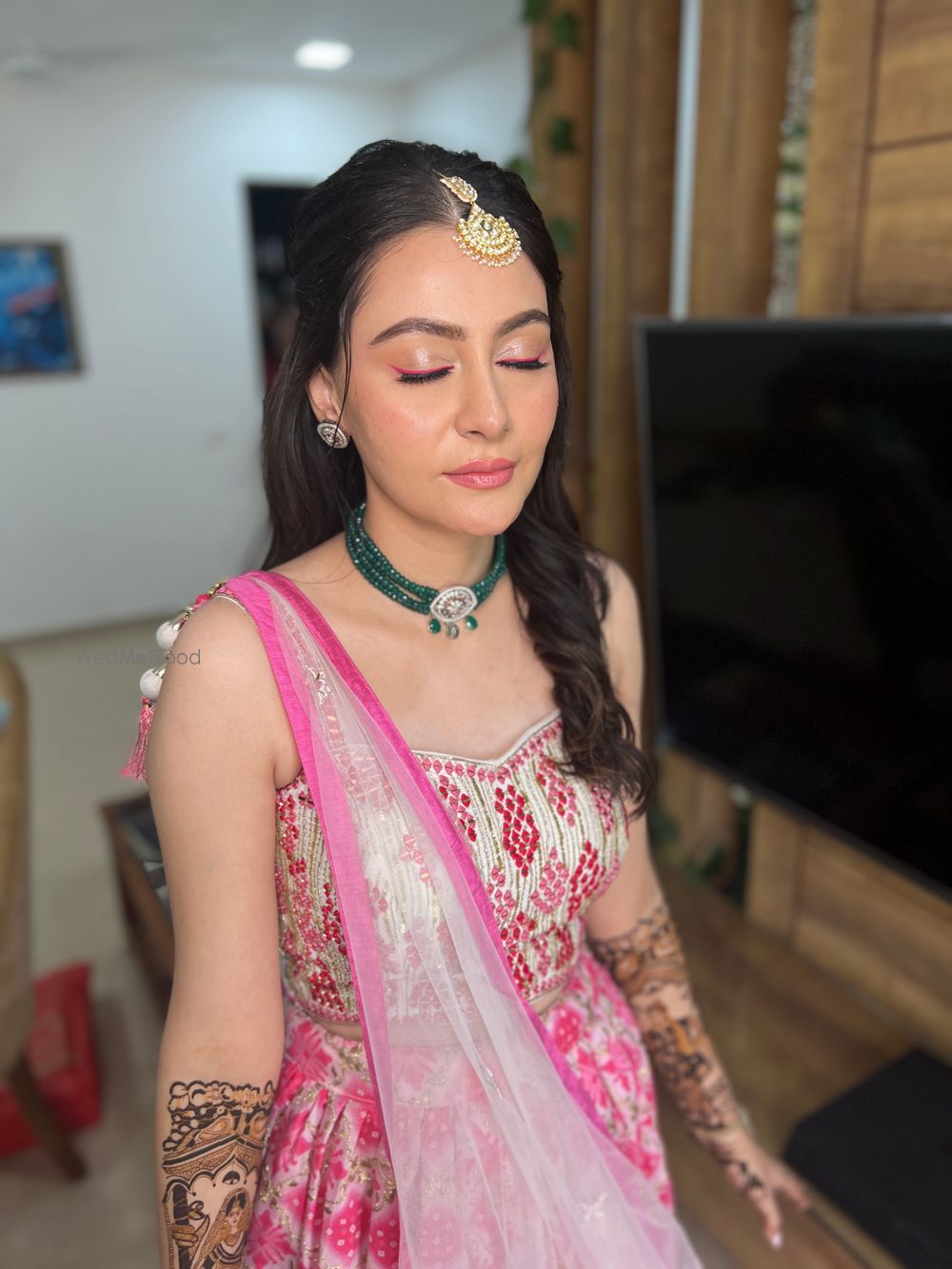 Photo From Somya - Look 1 - Mehendi - By Twinkle Mota Makeup Artist