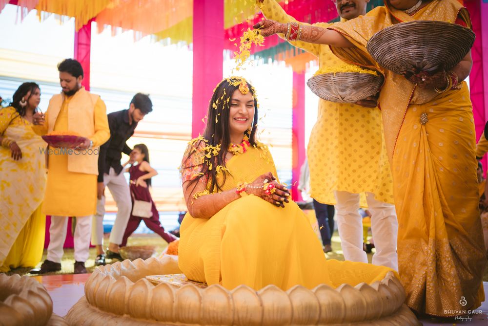 Photo From Harshita & Anant: Haldi - By Bhuvan Gaur Photography