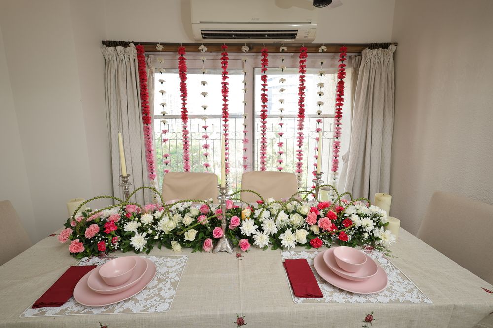 Photo From Intimate Home Decor Series - Pink and White Haldi/ Mehendi Decor - By Memorabilis Decor