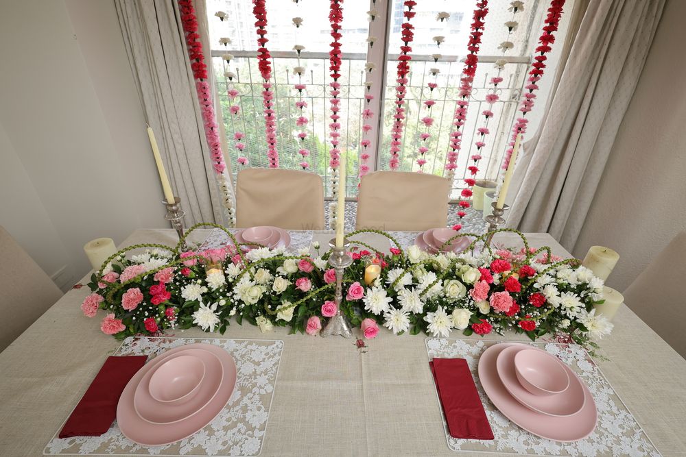 Photo From Intimate Home Decor Series - Pink and White Haldi/ Mehendi Decor - By Memorabilis Decor