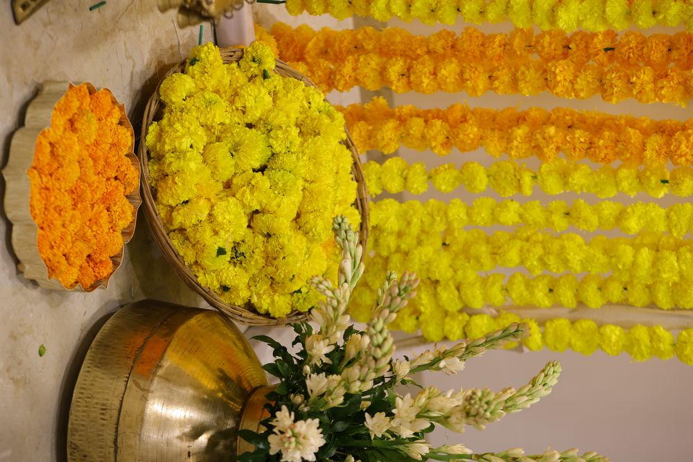 Photo From Intimate Home Decor - Marigold theme - By Memorabilis Decor