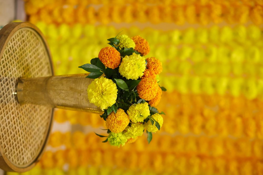 Photo From Intimate Home Decor - Marigold theme - By Memorabilis Decor