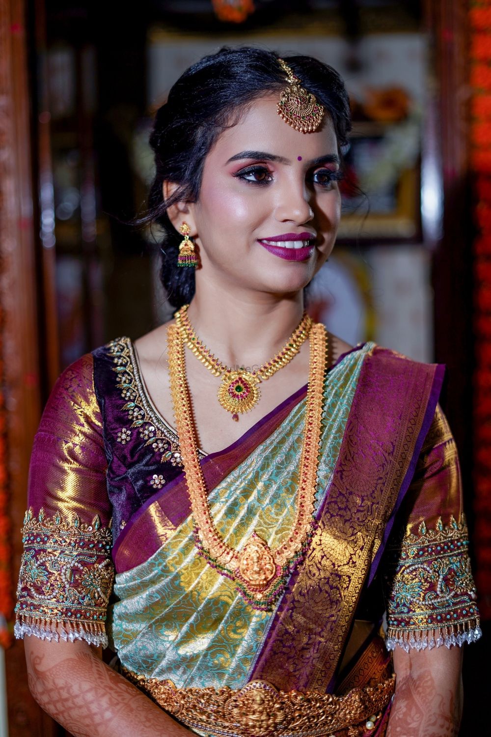 Photo From CHAITRA FOR ENGAGEMENT  - By Makeup and Hair by Teju