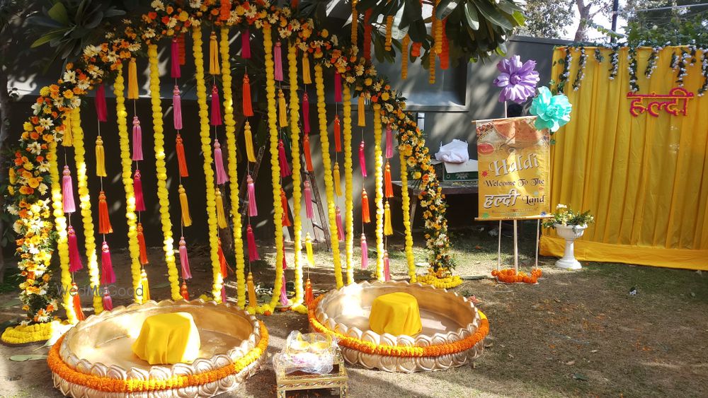 Photo From ANCHAL di Haldi Function  decoration OPEN LOWN - By Golden Moment Decor