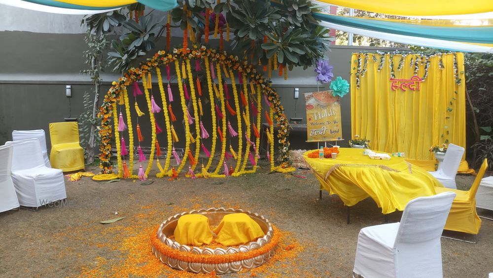 Photo From ANCHAL di Haldi Function  decoration OPEN LOWN - By Golden Moment Decor