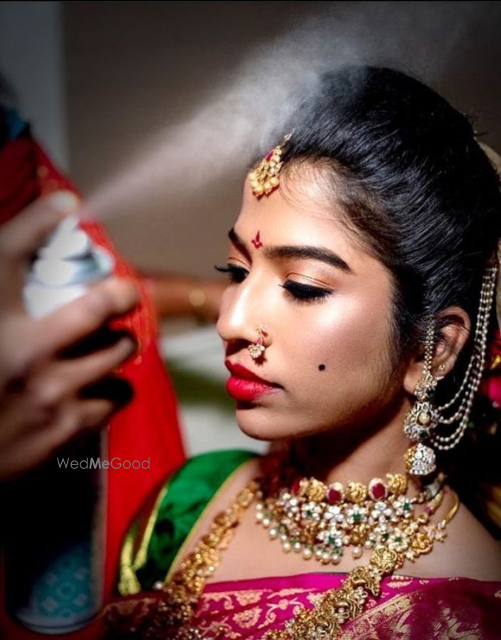 Photo From bride's looks from South India - By Beautybyabhi Makeovers