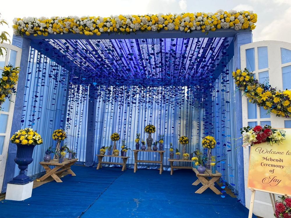 Photo From Mehndi ( Blue Pottery Theme ) - By Desi Culture Luxury Weddings