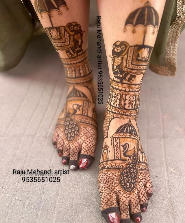 Photo From leg design - By Raju Mehandi Artist